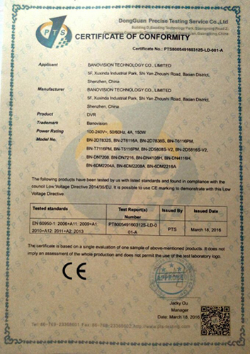 Certificate DVR(2)